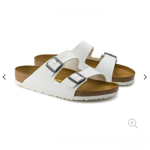 Birkenstock Arizona Birko Flor in White Size 36 - Picture 8 of 10